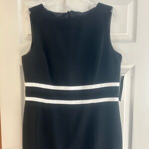 Black sleeveless dress by Evan Picone